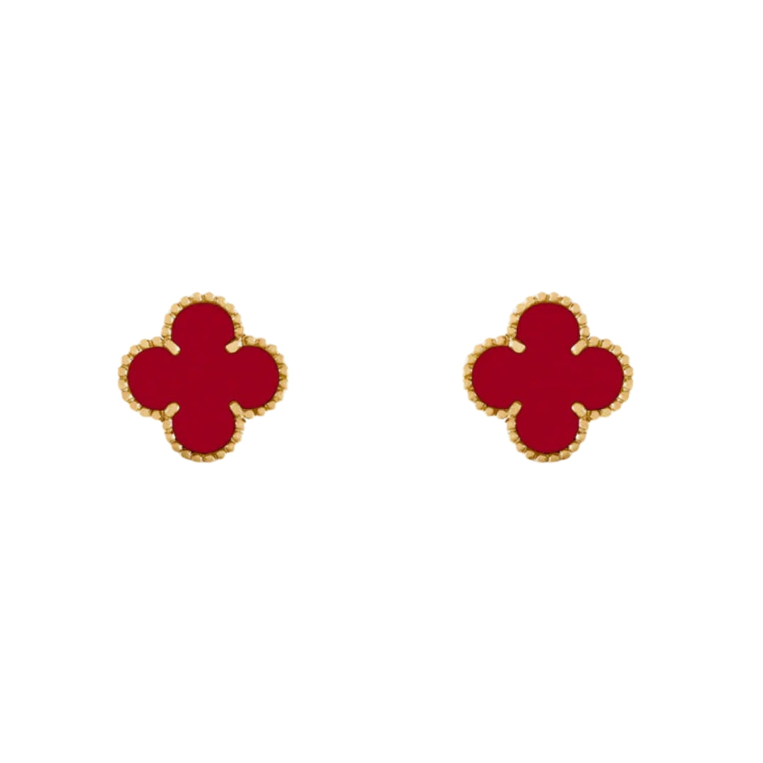 CLOVER | Rote Ohrringe