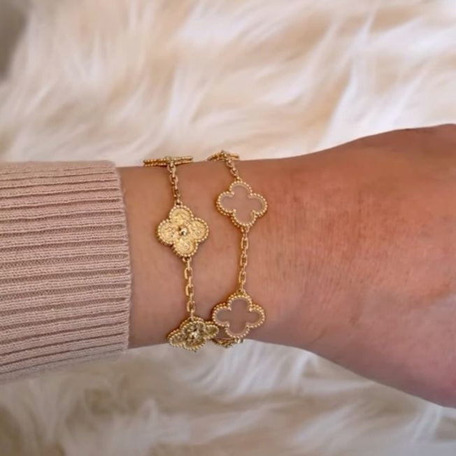 CLOVER - Gold-Zirkon-Armband