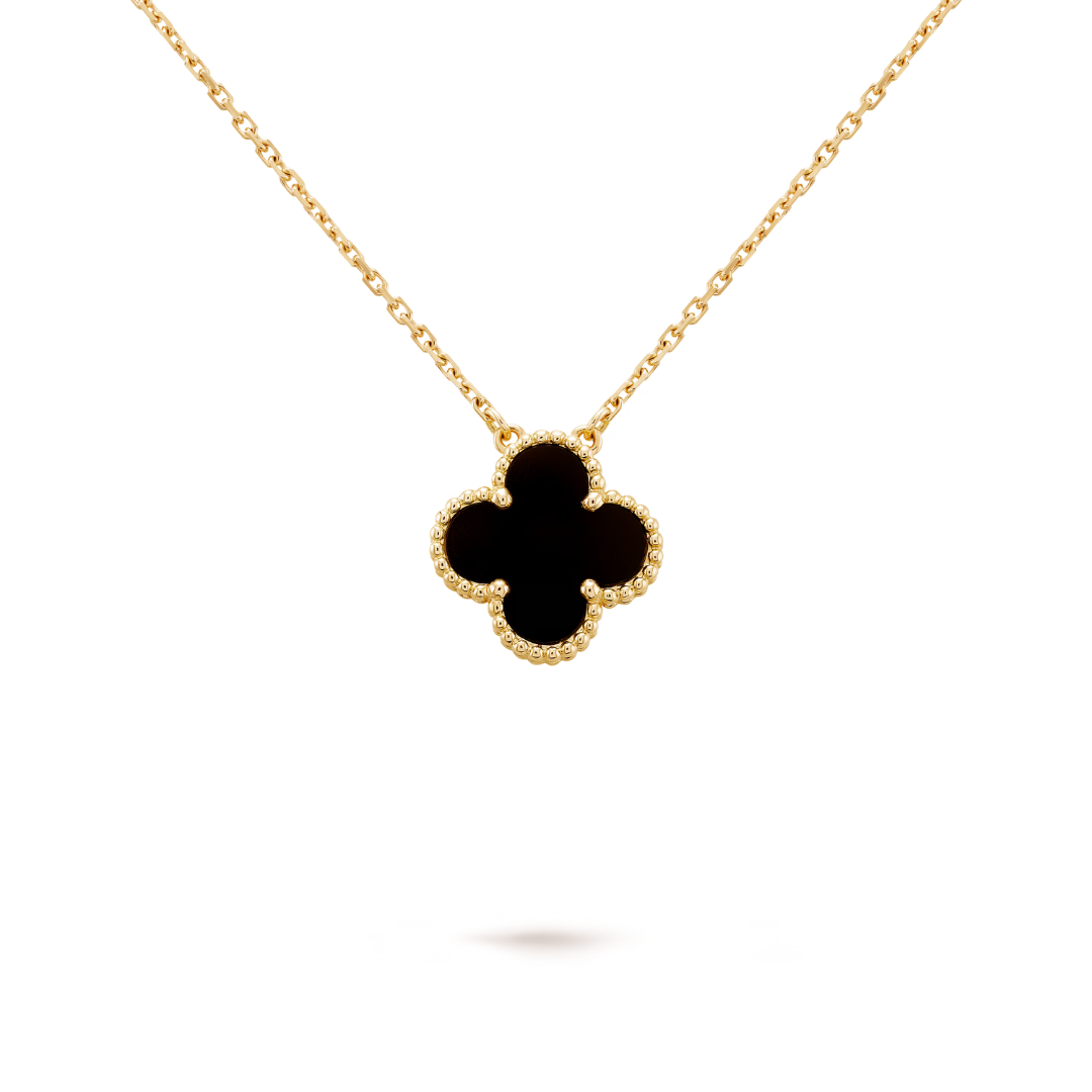 CLOVER | Schwarze Halskette