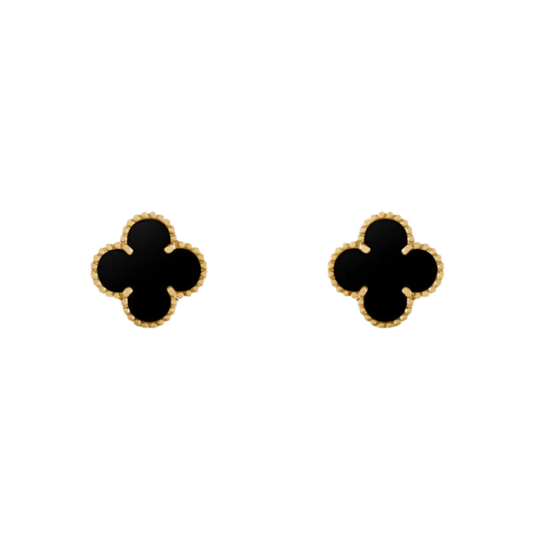 CLOVER | Schwarze Ohrringe