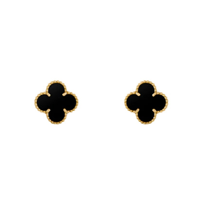 CLOVER | Schwarze Ohrringe