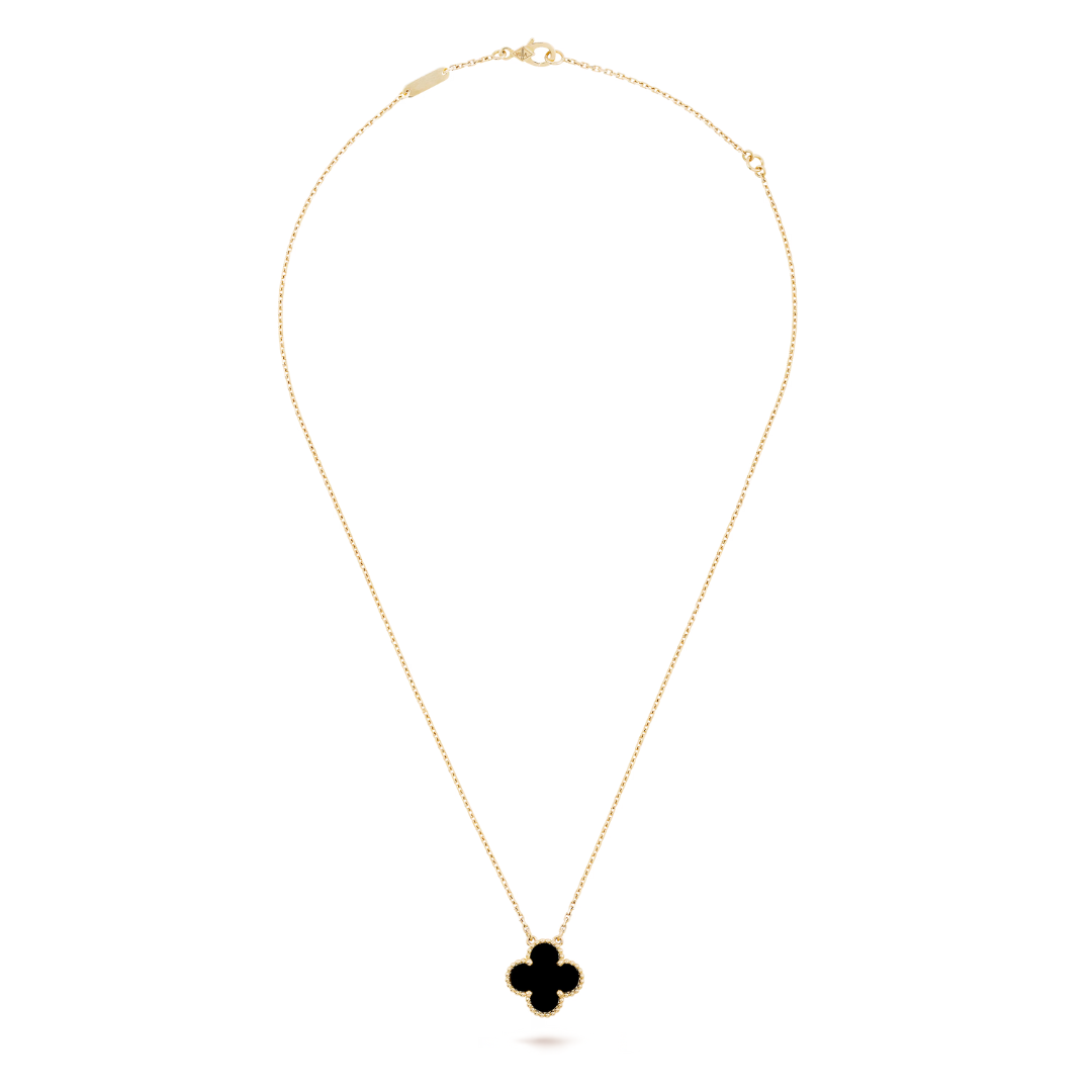 CLOVER | Schwarze Halskette