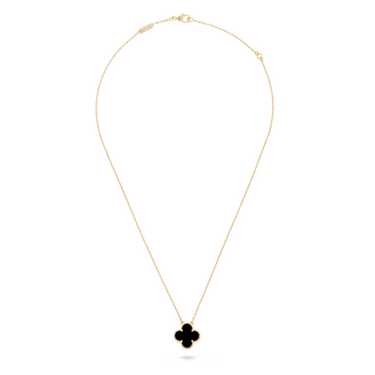 CLOVER | Schwarze Halskette