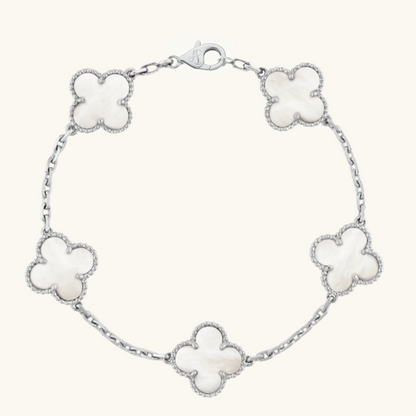 CLOVER - Weißes Armband
