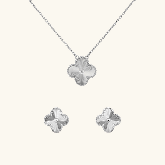 CLOVER | Silber Guilloché 2-Bundle