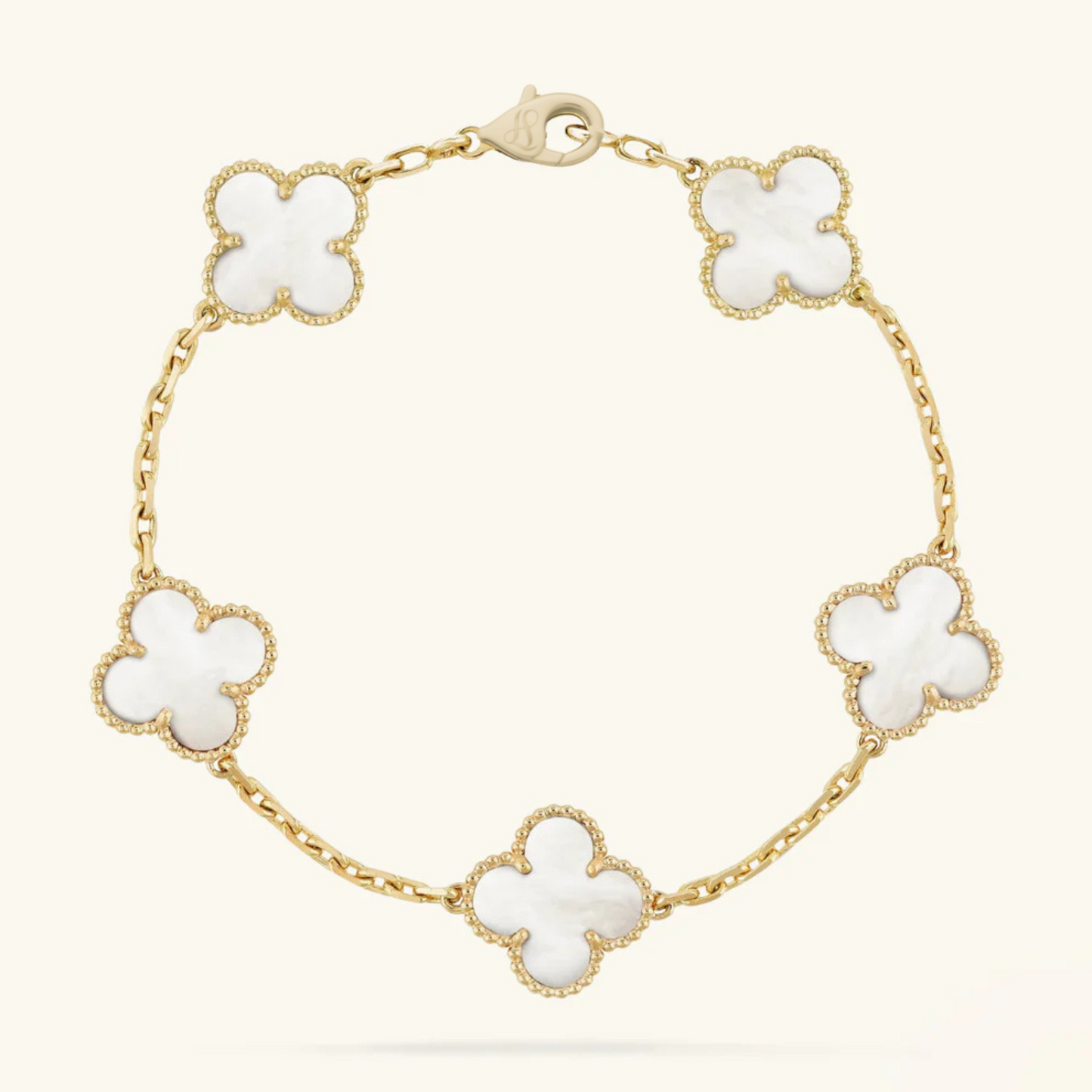 CLOVER - Weißes Armband