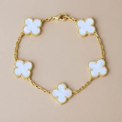 CLOVER - Weißes Armband