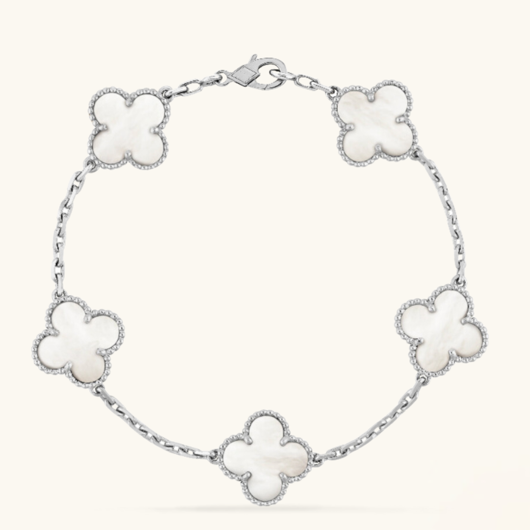CLOVER | Weißes Armband