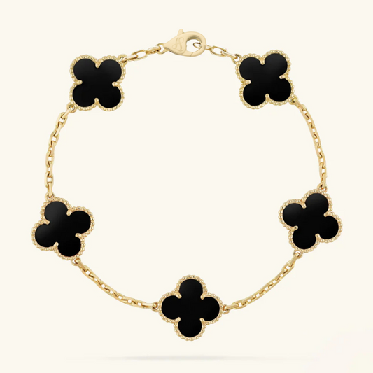 CLOVER - Schwarzes Armband