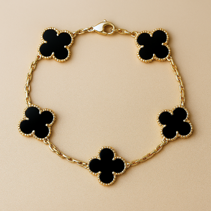 CLOVER - Schwarzes Armband