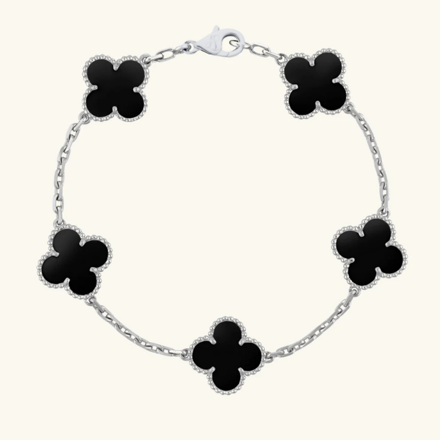 CLOVER - Schwarzes Armband