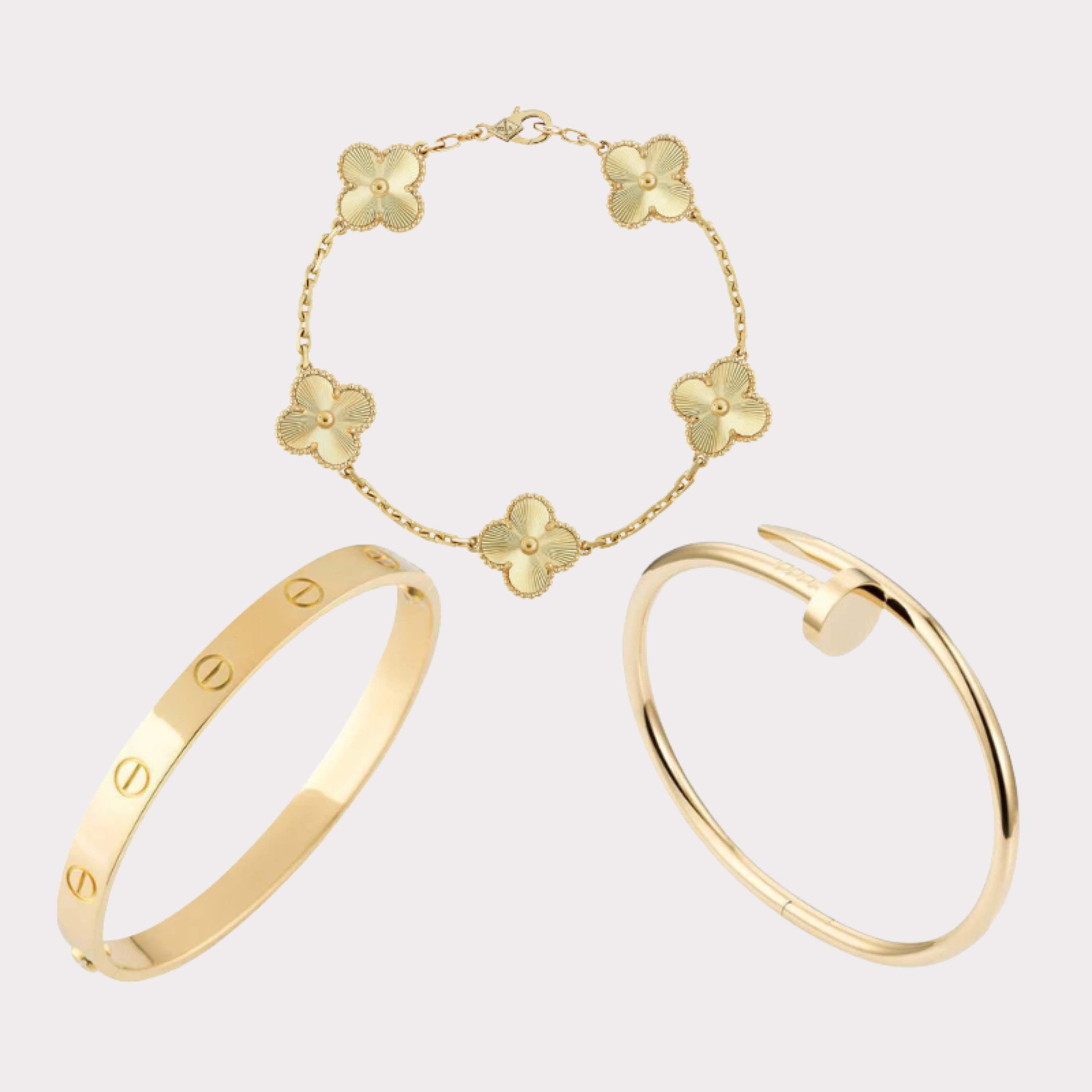 Golden | Stackable Bracelet Set