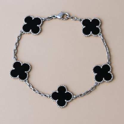 CLOVER - Schwarzes Armband
