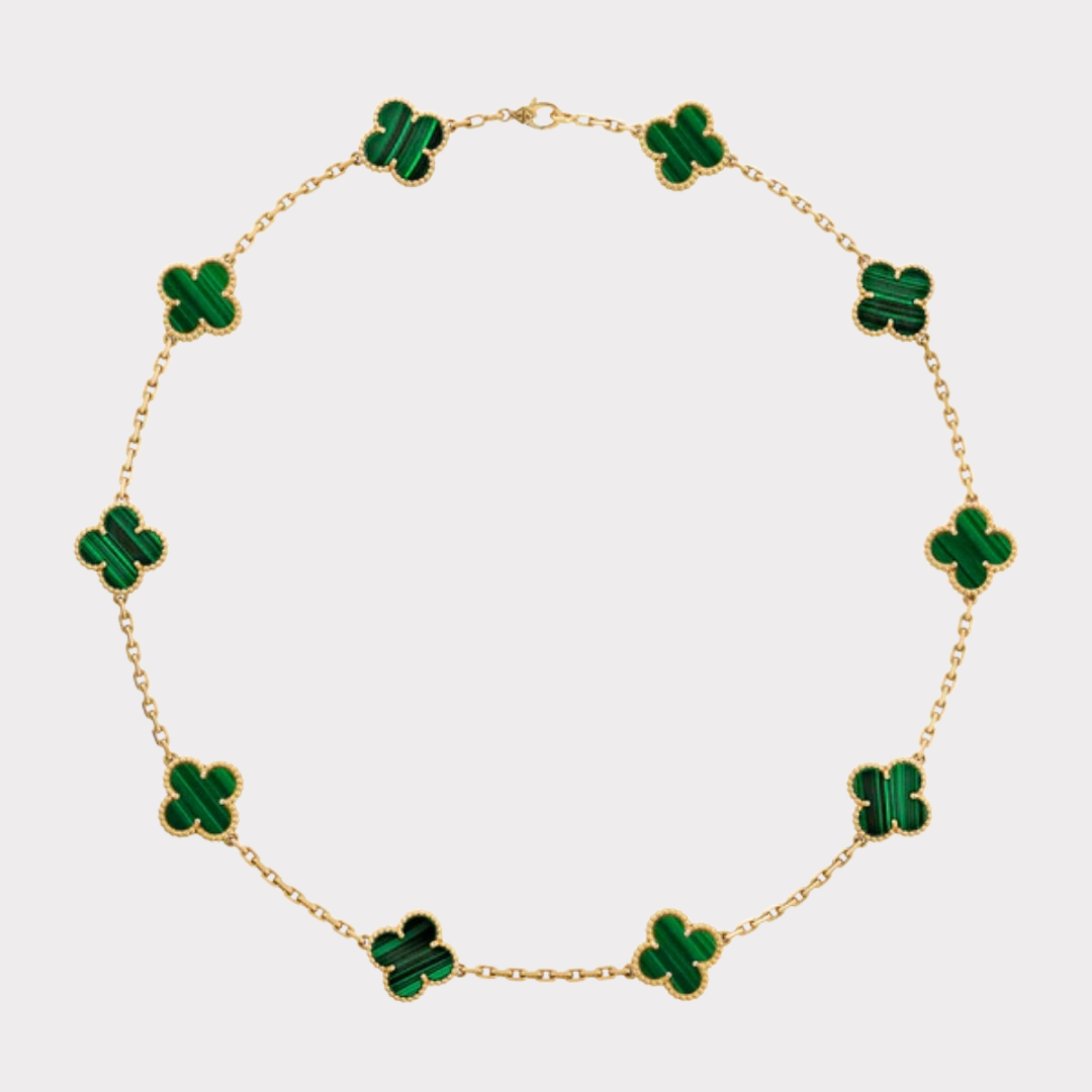 Golden Green Luxe | Clover Necklace