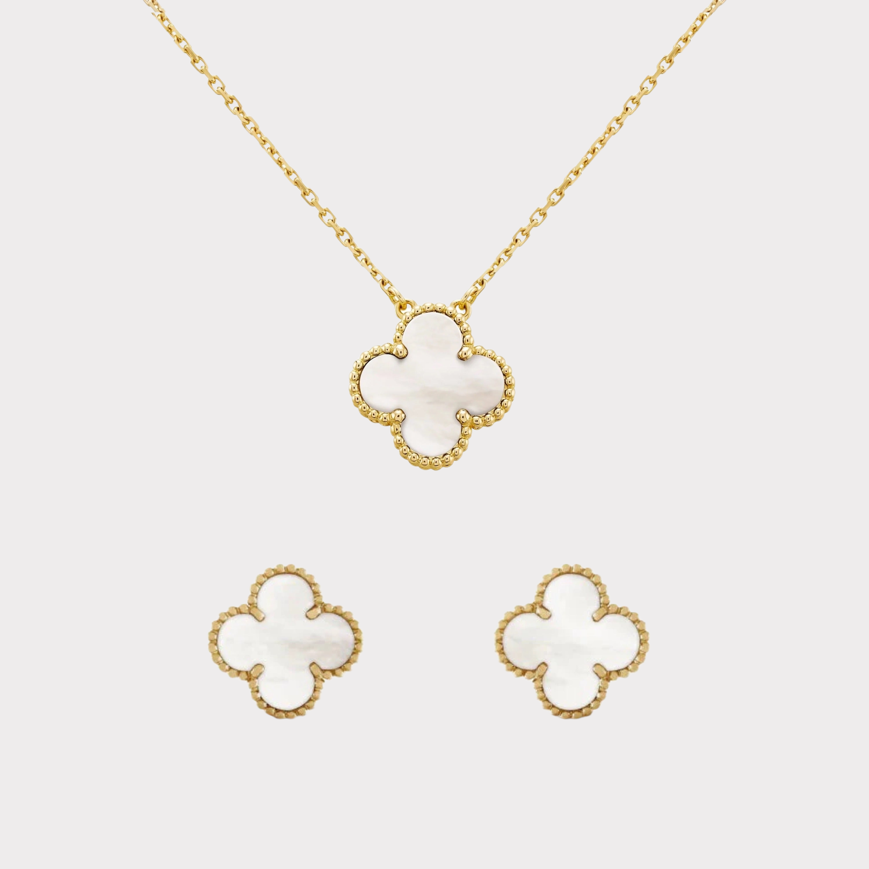 Golden White | Clover Set