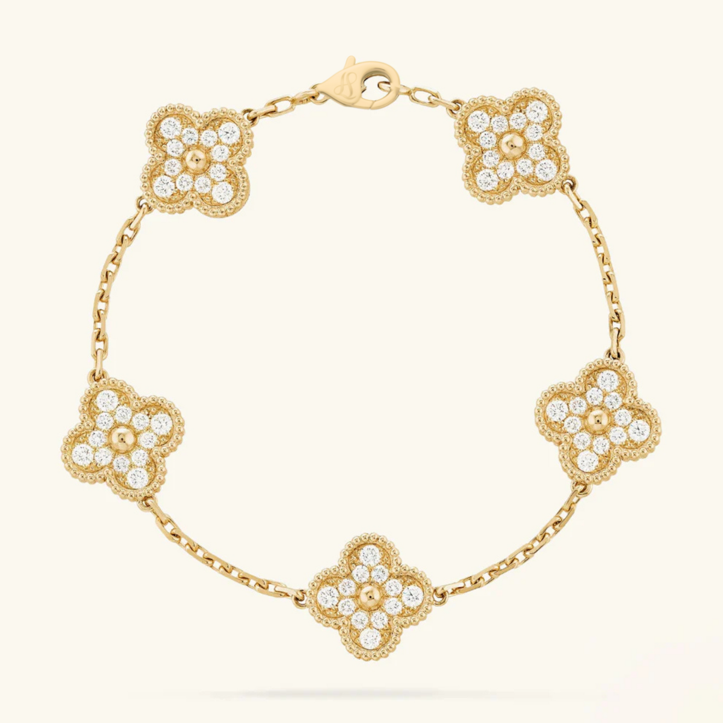 CLOVER - Gold-Zirkon-Armband