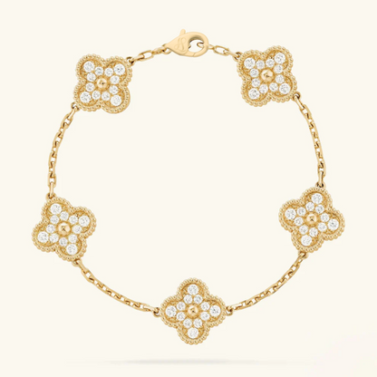 CLOVER - Gold-Zirkon-Armband