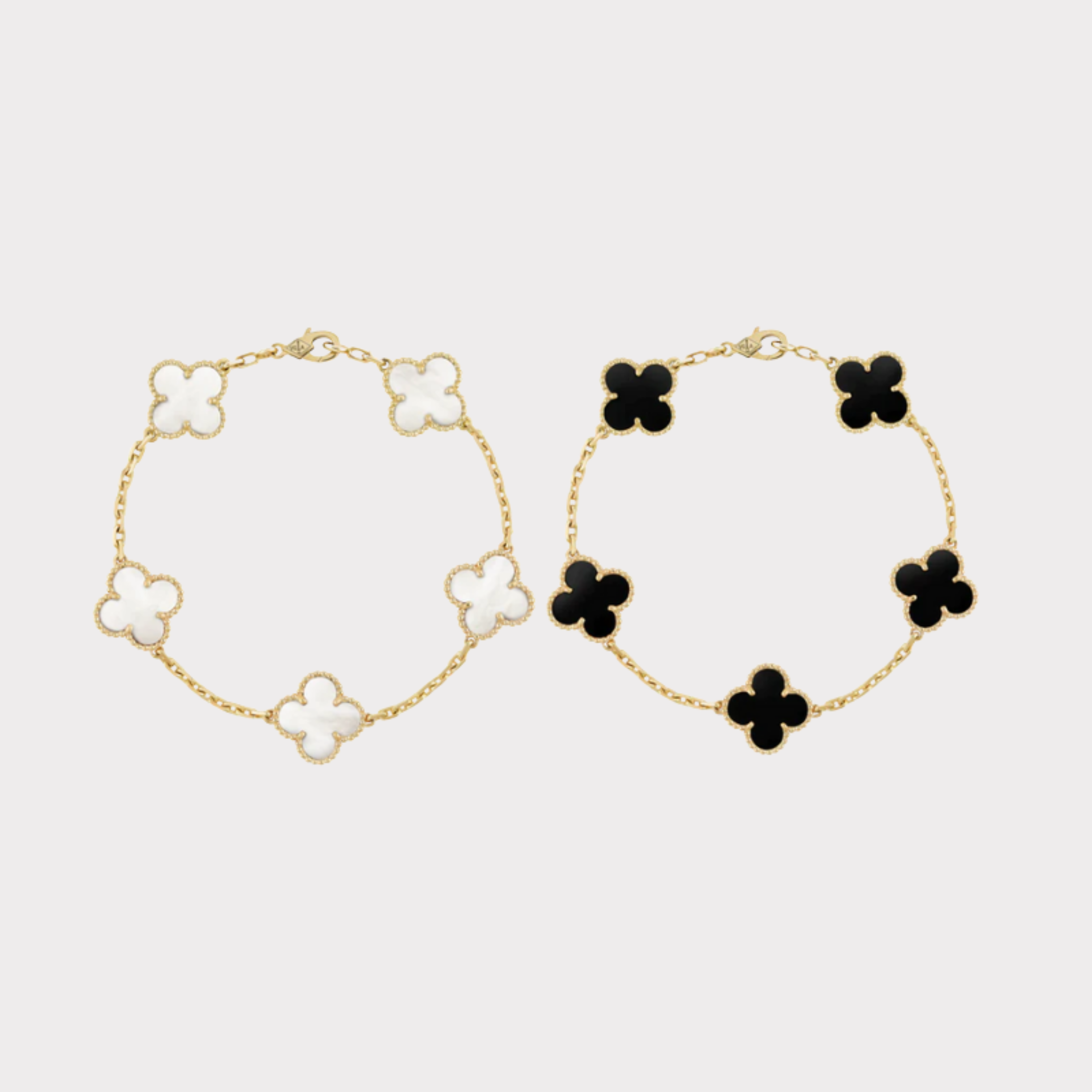 Golden Essence | Clover Bracelet Set