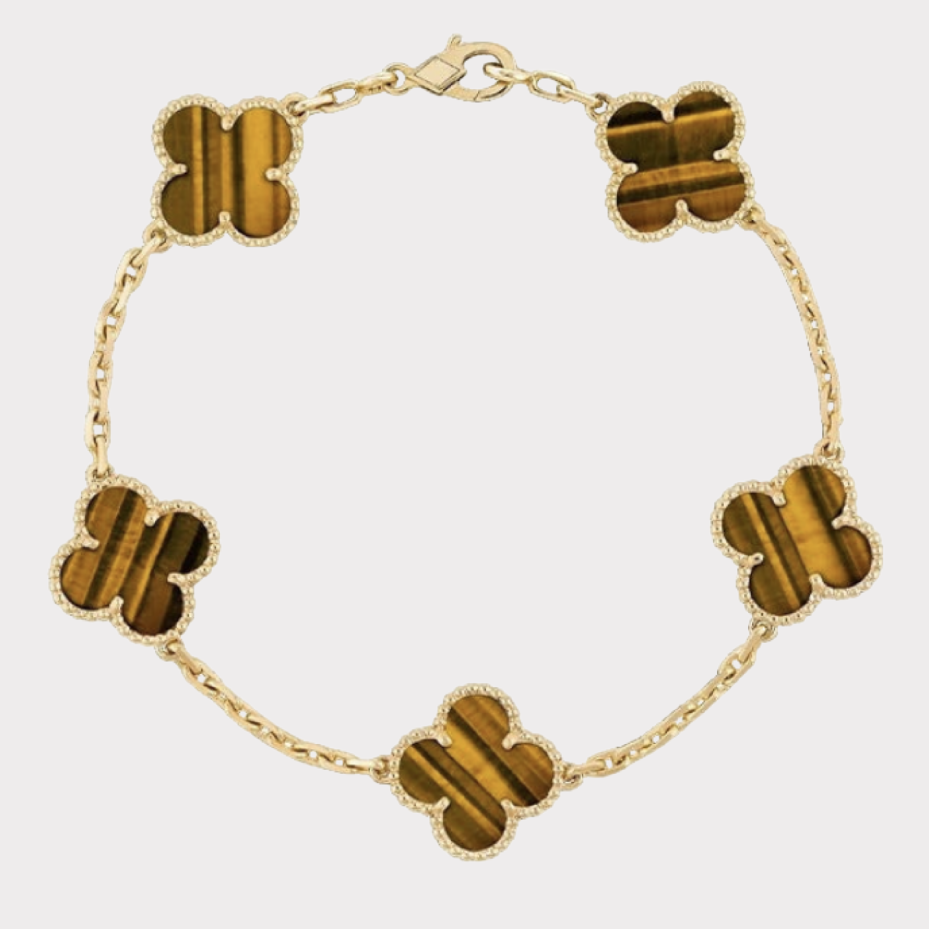 Golden Tiger | Clover Bracelet