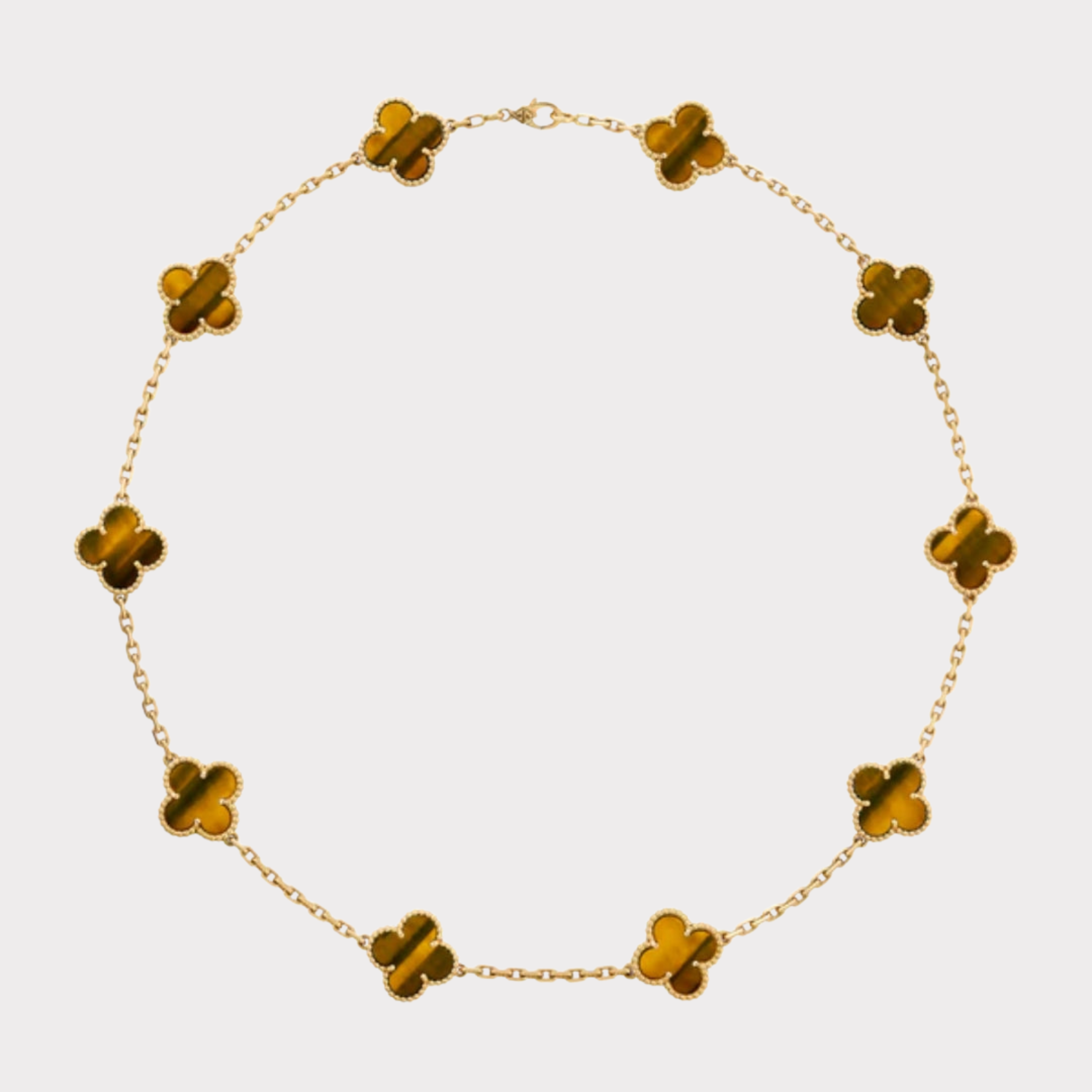 Golden Tiger Luxe | Clover Necklace