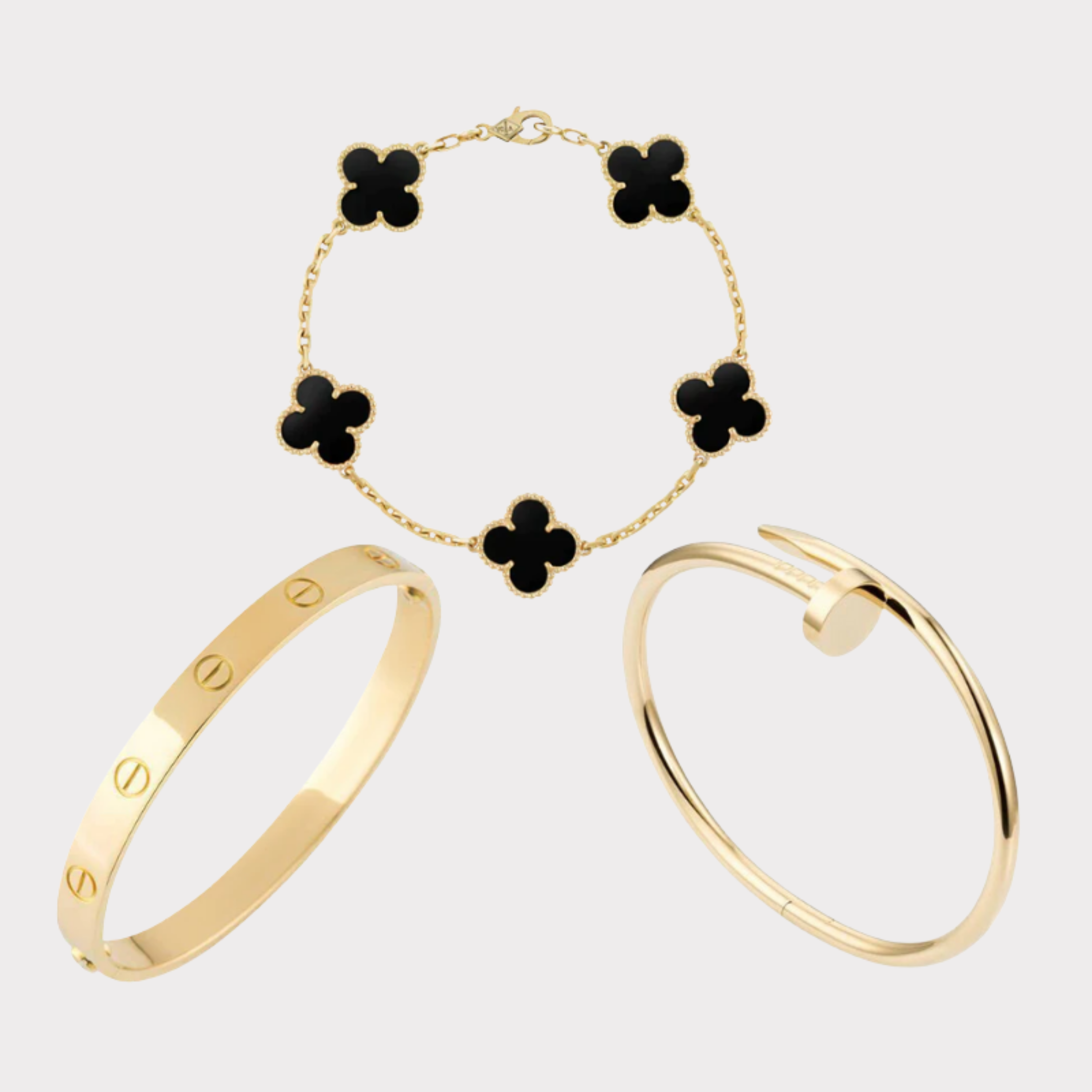 Golden Black | Stackable Bracelet Set