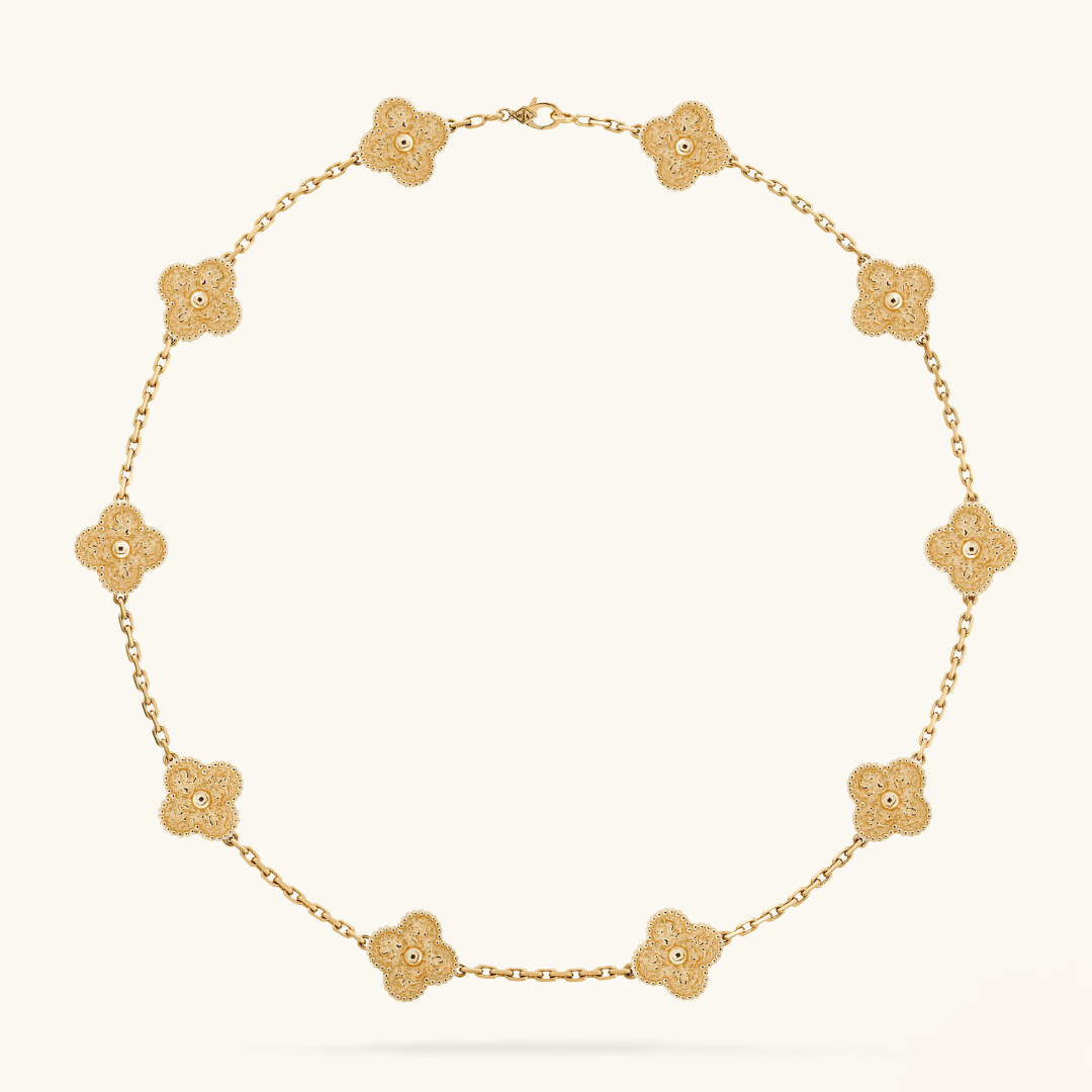 CLOVER | 10 Motive Gold Halskette