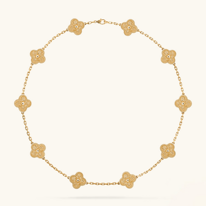 CLOVER | 10 Motive Gold Halskette