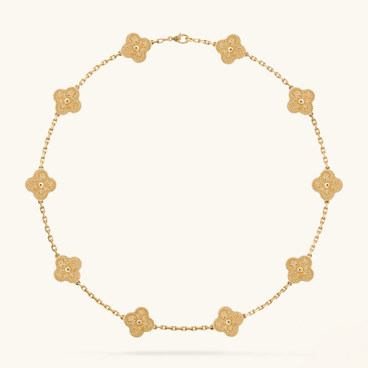 CLOVER | 10 Motive Gold Halskette