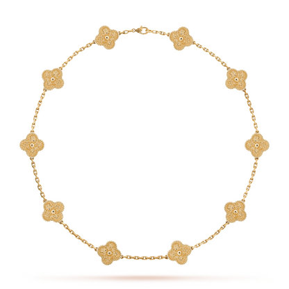 CLOVER | 10 Motive Gold Halskette