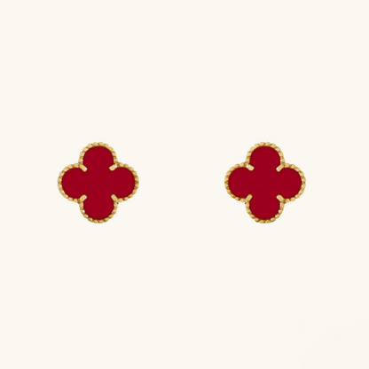 CLOVER | Rote Ohrringe