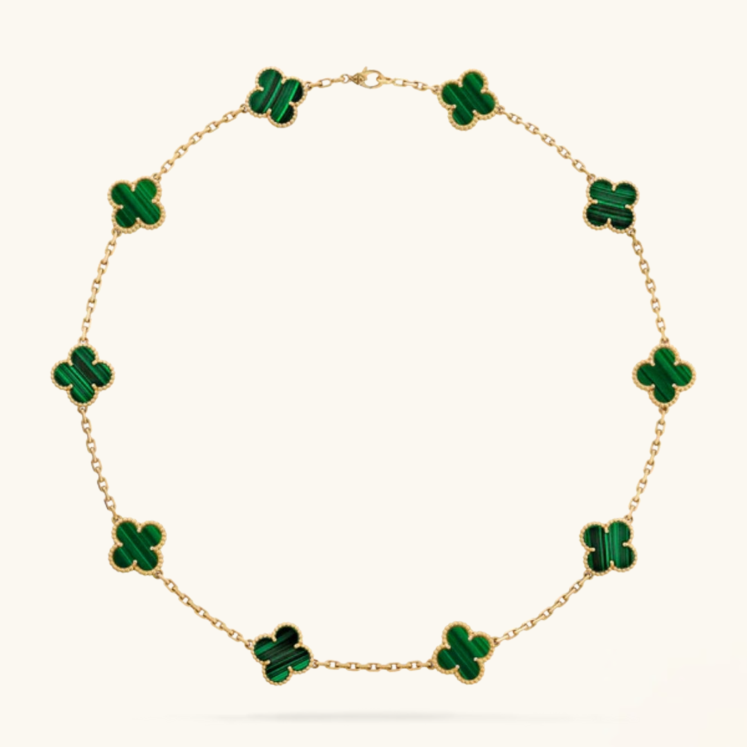 CLOVER | 10 Motive Grün Halskette
