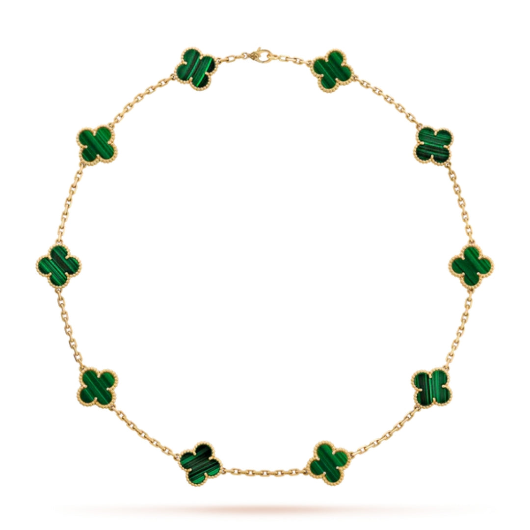 CLOVER | 10 Motive Grün Halskette
