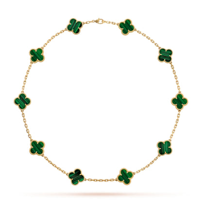 CLOVER | 10 Motive Grün Halskette