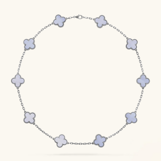 CLOVER | 10 Motive Lila Halskette