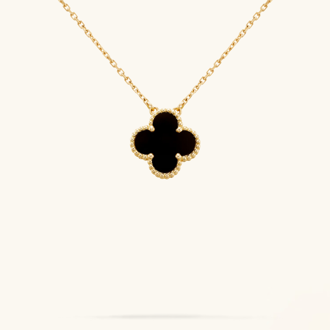 CLOVER | Schwarze Halskette