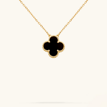 CLOVER | Schwarze Halskette