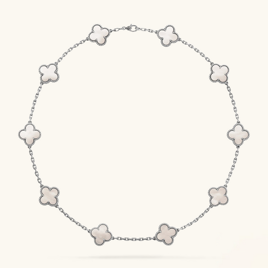 CLOVER | 10 Motive Silber Halskette