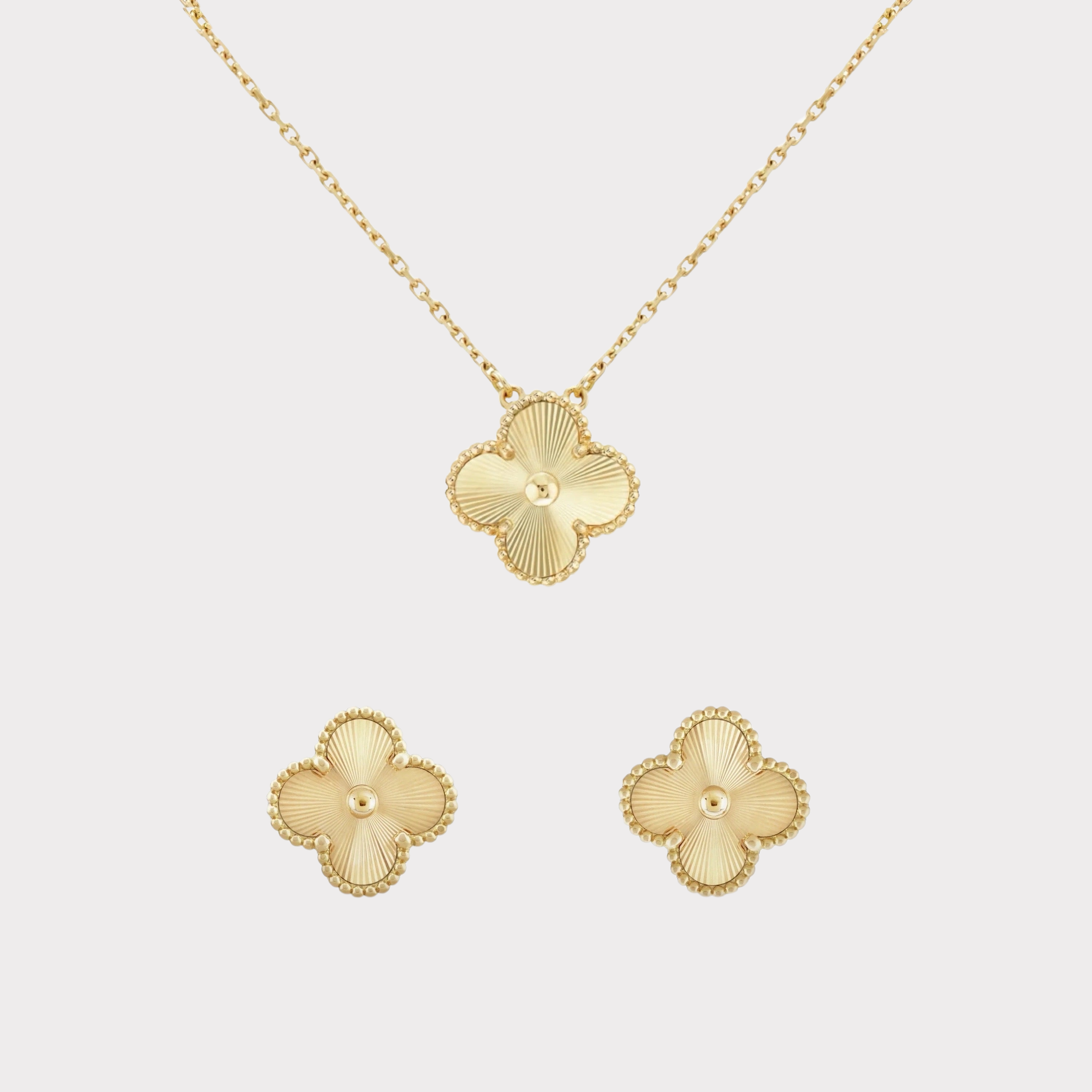 Golden Guilloché | Clover Set