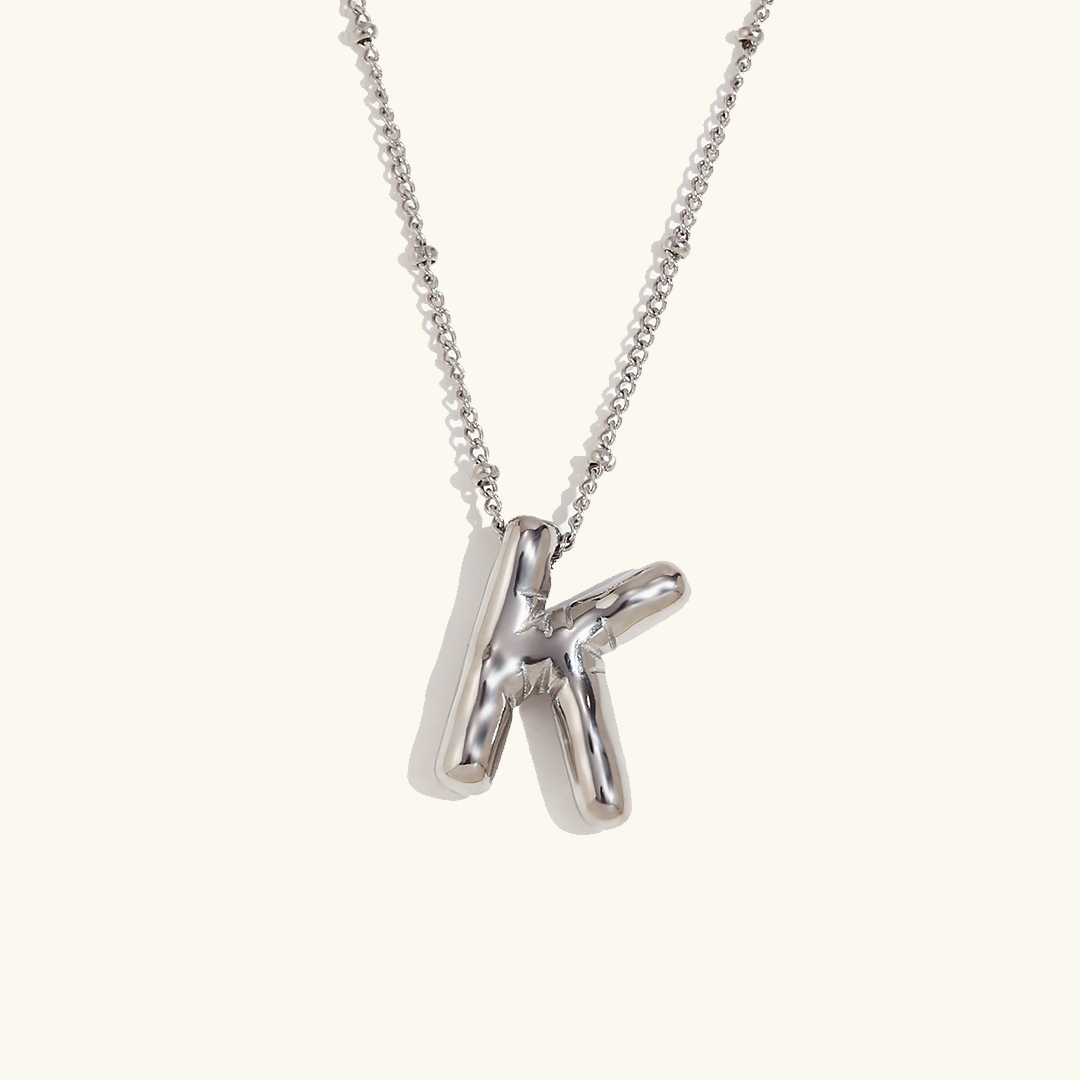 Balloon Initial Serenity Necklace