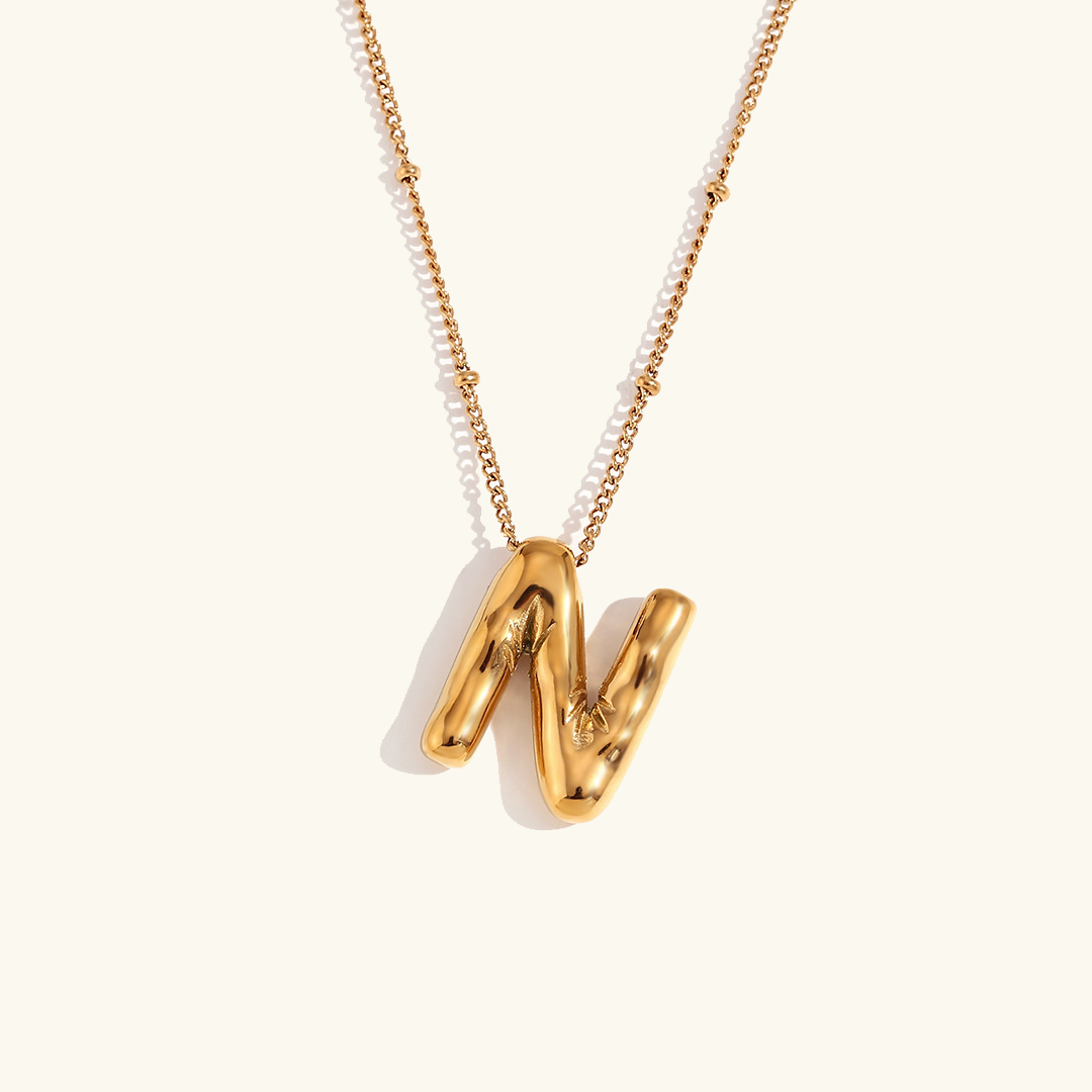 Balloon Initial Serenity Necklace