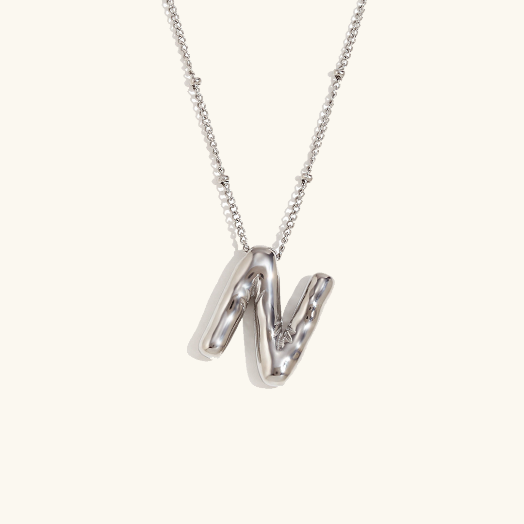 Balloon Initial Serenity Necklace