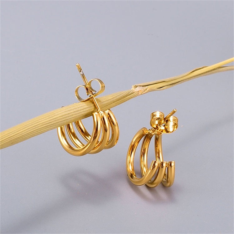 Cradle Gold Earrings