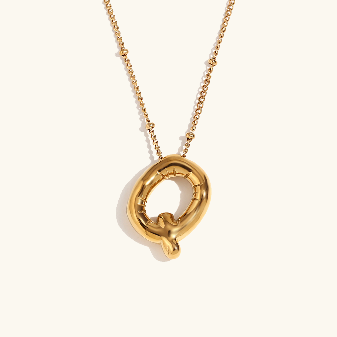 Balloon Initial Serenity Necklace