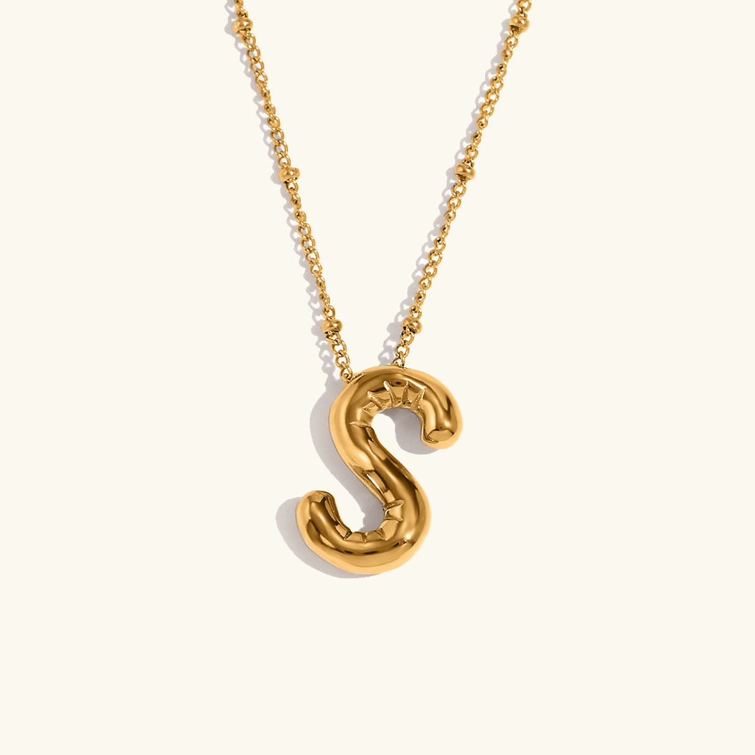 Balloon Initial Serenity Necklace