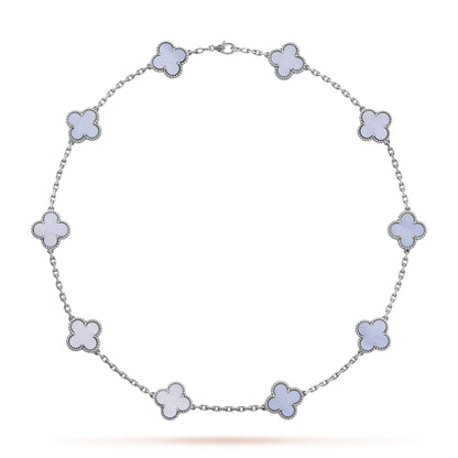 CLOVER | 10 Motive Lila Halskette